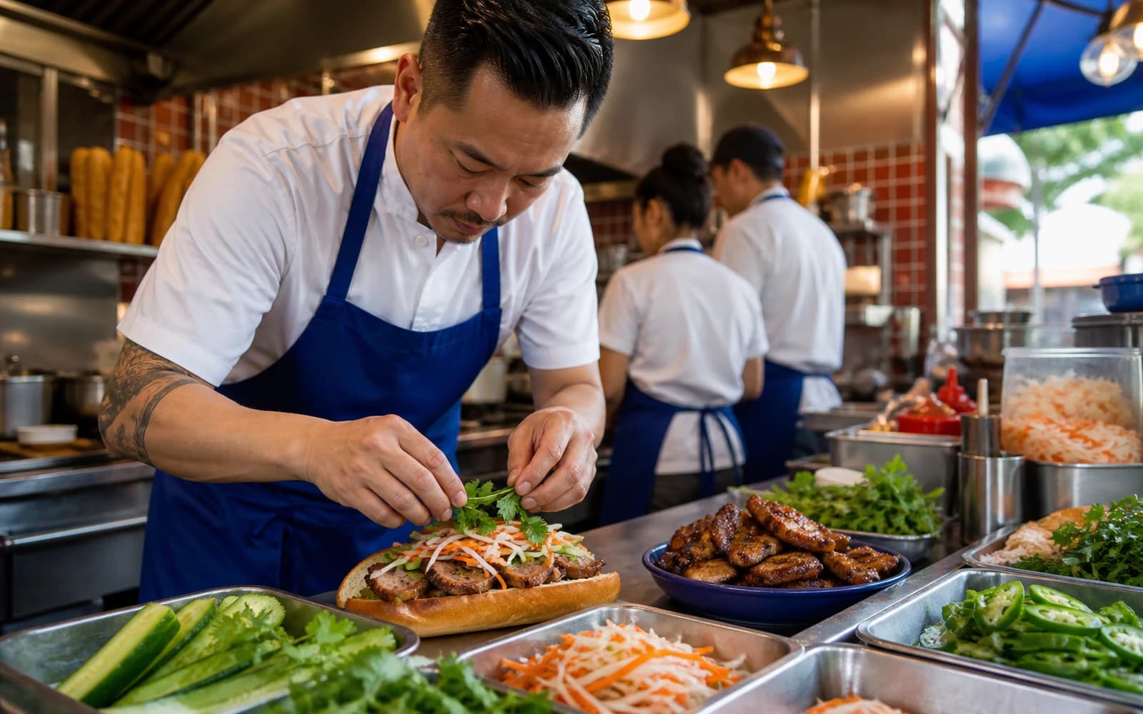 Bản xem trước website mẫu PHỐ 79 Bánh Mì & Street Kitchen
