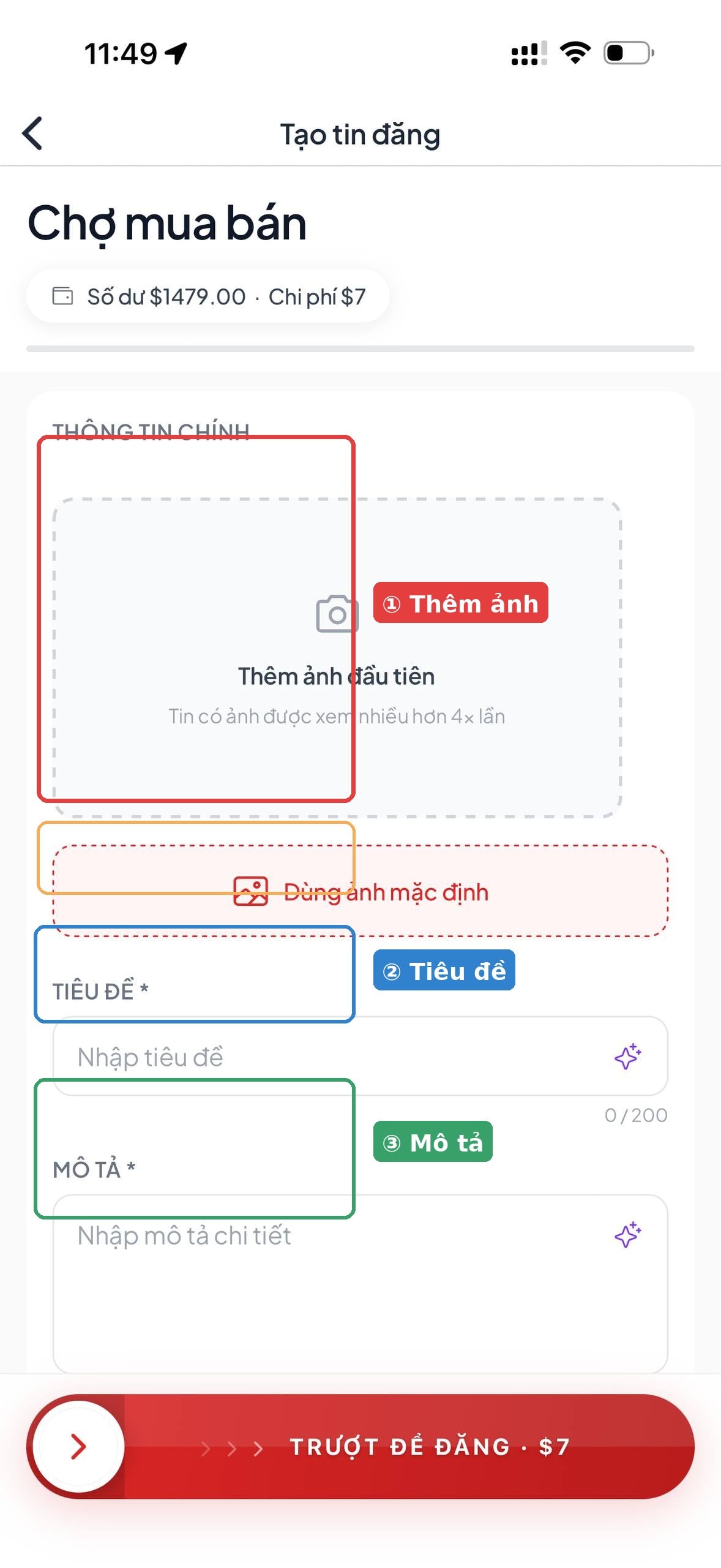 Bước 4: Thêm ảnh sản phẩm