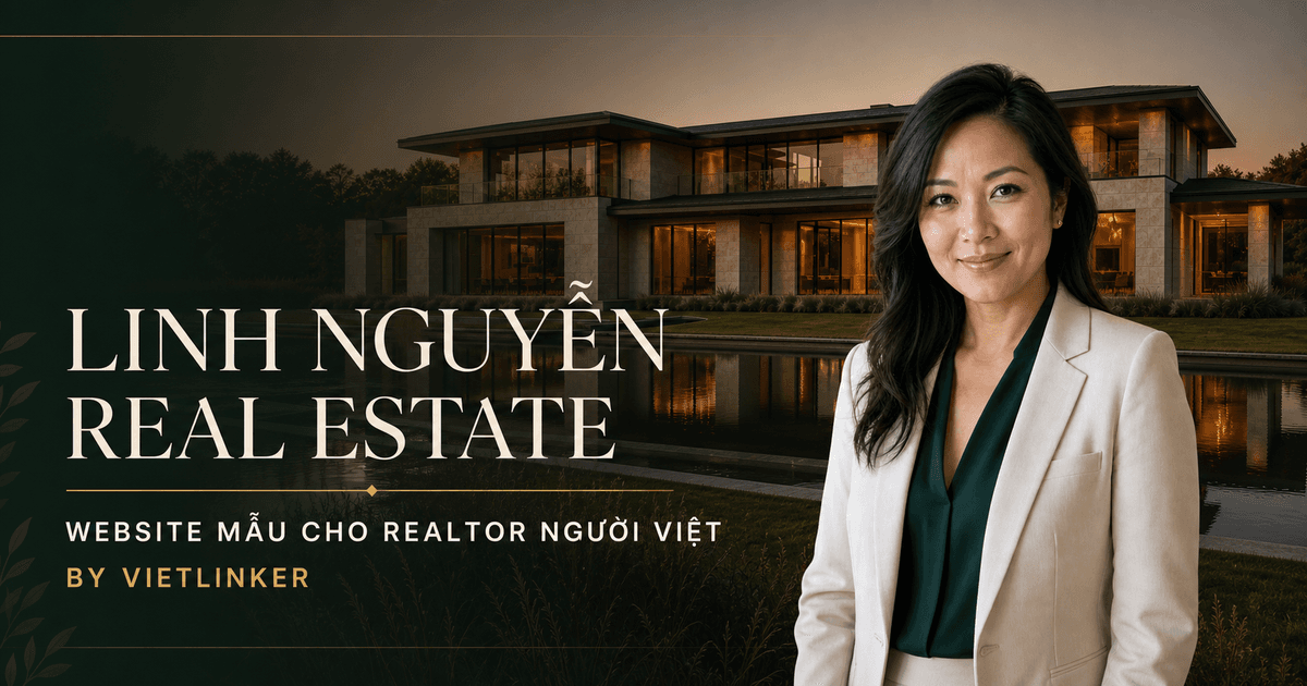 Bản xem trước website mẫu Linh Nguyễn Real Estate