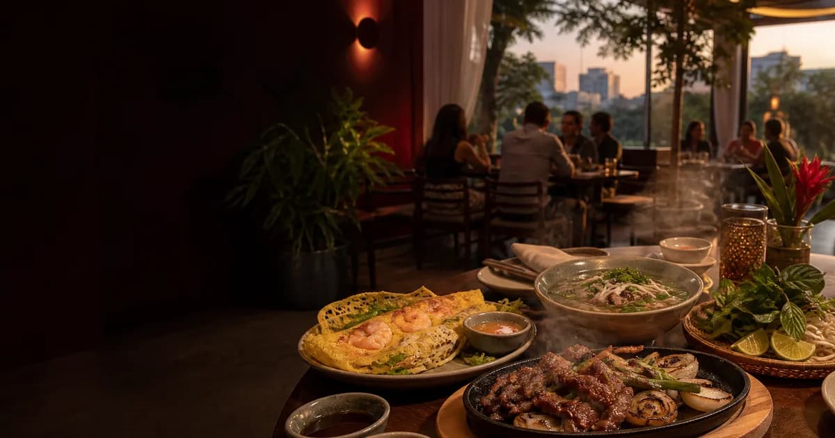 Bản xem trước website mẫu nhà hàng LÚA · Vietnamese Table