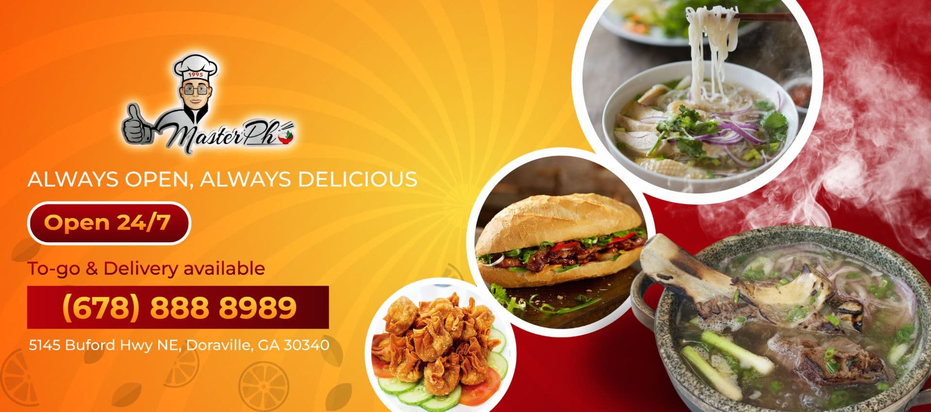 🍜 Master Pho - Phở Việt Truyền Thống 24/7 Tại Doraville