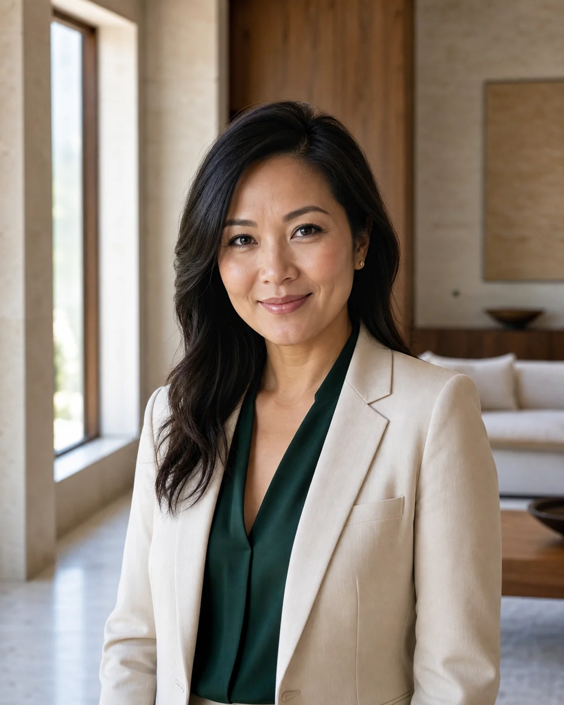 Chân dung minh họa của realtor hư cấu Linh Nguyễn
